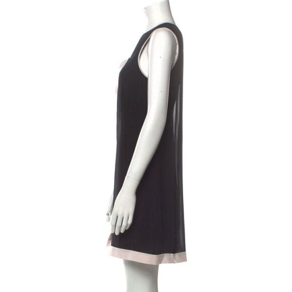 Ted Baker Black Sleeveless Pink Bow 60s Style Shift Dress Cocktail Wedding Guest - Picture 2 of 3